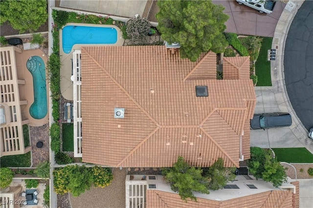 53 Grossinger Ct, Henderson, NV 89074 - bird's eye view of a pool area