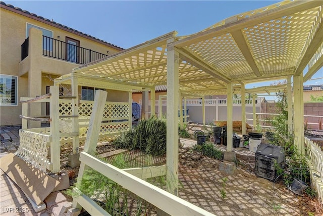 952 Crescent Falls St, Henderson, NV 89011 - view of patio with fence and a pergola