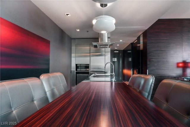 view of dining space