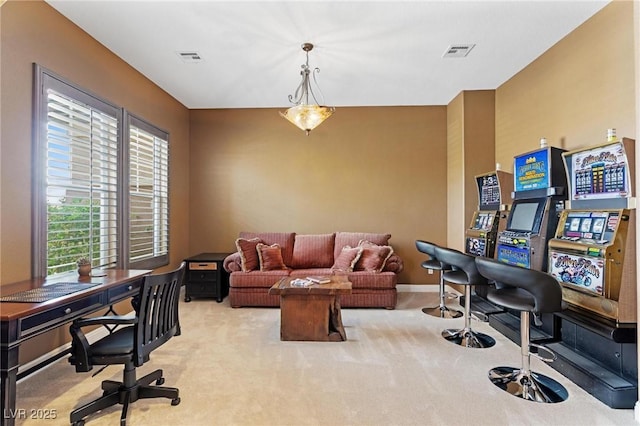 7719 Villa Montara St, Las Vegas, NV 89123 - carpeted home office featuring baseboards