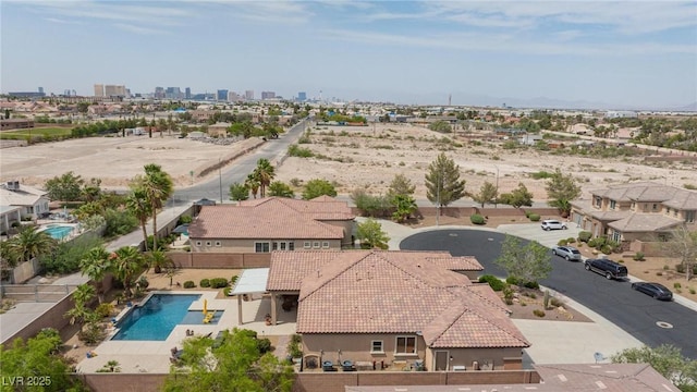 7719 Villa Montara St, Las Vegas, NV 89123 - bird's eye view of a pool area