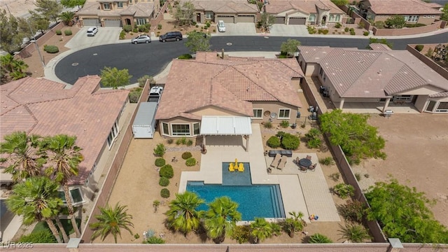 7719 Villa Montara St, Las Vegas, NV 89123 - aerial view of residential area featuring a pool