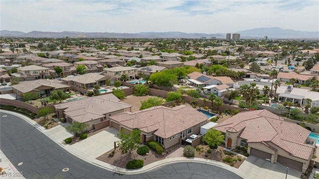 7719 Villa Montara St, Las Vegas, NV 89123 - aerial perspective of suburban area with mountains