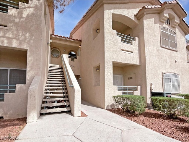 view of property with stairs
