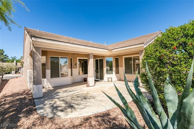 494 Dart Brook Pl, Henderson, NV 89012 - rear view of property with stucco siding and a patio area