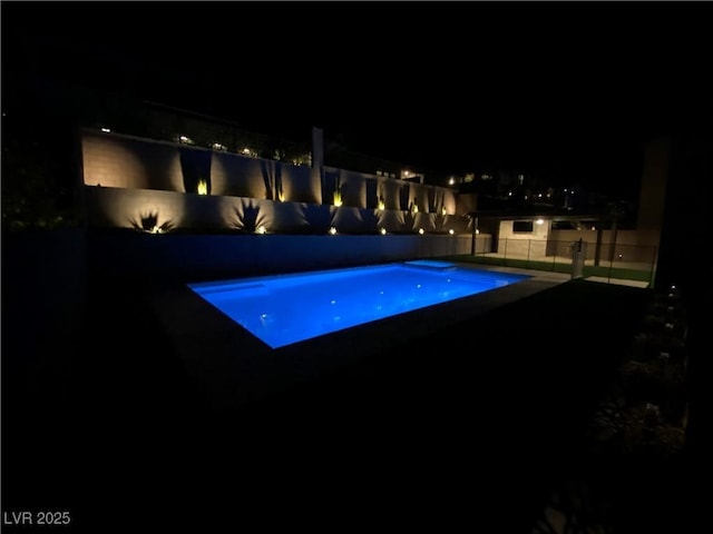 201 Carmel Sky St, Las Vegas, NV 89138 - view of pool at night