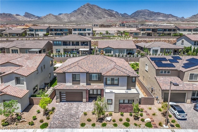 201 Carmel Sky St, Las Vegas, NV 89138 - aerial perspective of suburban area featuring a mountainous background