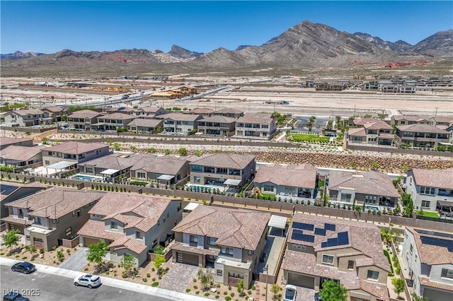 201 Carmel Sky St, Las Vegas, NV 89138 - aerial view of residential area with a mountainous background