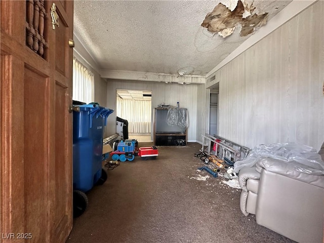 2300 Pardee Pl, Las Vegas, NV 89104 - playroom with a textured ceiling and carpet