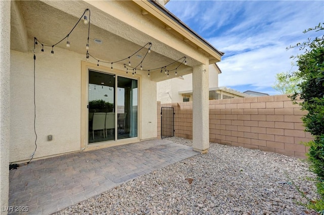 view of patio / terrace with fence