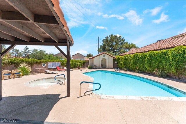 4378 Cherrystone Ct, Las Vegas, NV 89121 - community pool featuring a patio