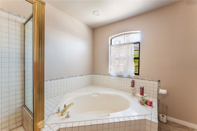 4378 Cherrystone Ct, Las Vegas, NV 89121 - full bath with a garden tub and tiled shower