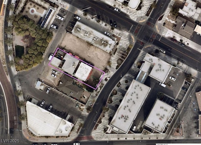 1008 S 3rd St, Las Vegas, NV 89101 - aerial view of property's location featuring property boundaries highlighted