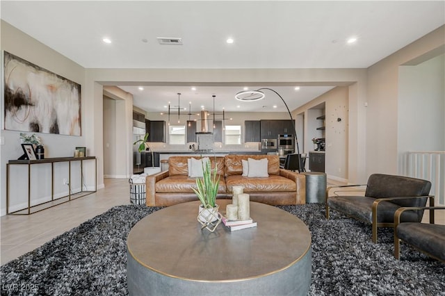 11280 Granite Ridge Dr Unit 1035, Las Vegas, NV 89135 - living area featuring recessed lighting and baseboards