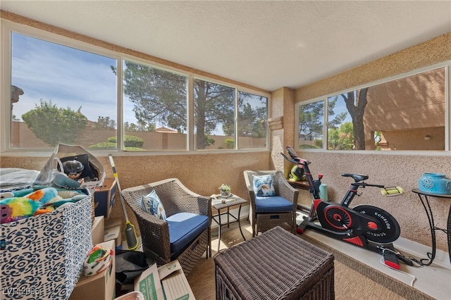 view of sunroom