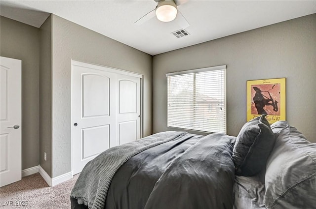 2159 Morro Vista Dr, Las Vegas, NV 89135 - carpeted bedroom with baseboards and ceiling fan