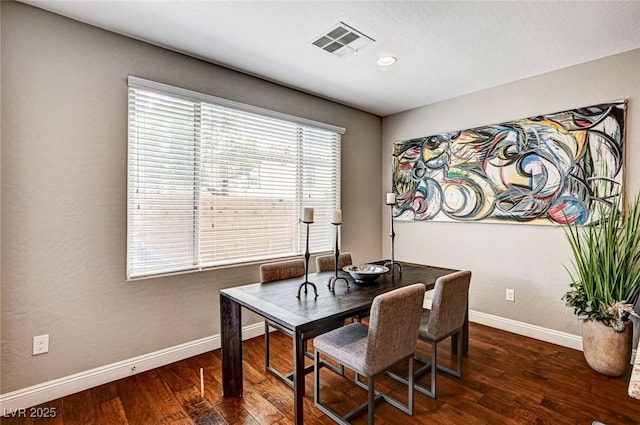2159 Morro Vista Dr, Las Vegas, NV 89135 - home office featuring baseboards, dark wood-style flooring, and recessed lighting