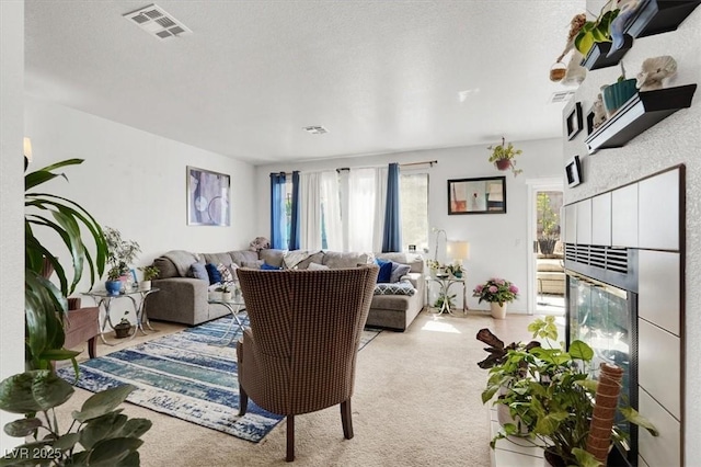 3389 Commendation Dr, Las Vegas, NV 89117 - living room featuring light carpet