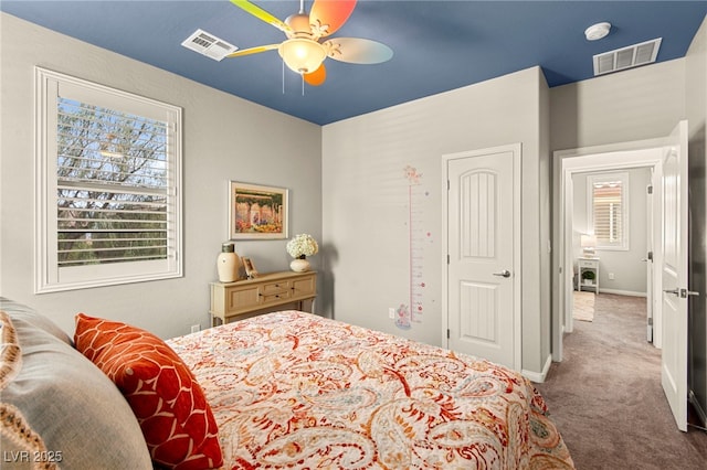 419 Vigo Port St, Las Vegas, NV 89138 - carpeted bedroom featuring a ceiling fan and baseboards