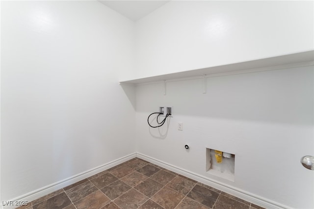 2767 Lindsey Springs St, Las Vegas, NV 89142 - laundry area with gas dryer hookup, hookup for a washing machine, and stone finish floors