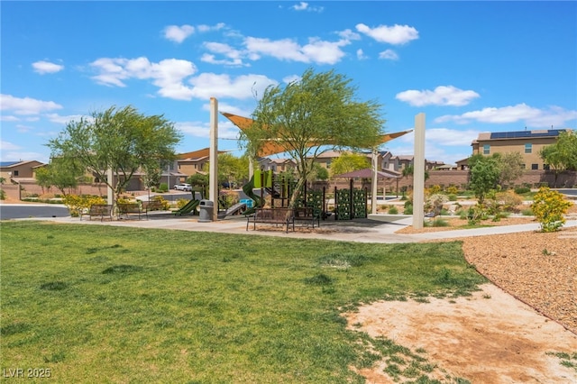 2767 Lindsey Springs St, Las Vegas, NV 89142 - community jungle gym with a yard and a residential view