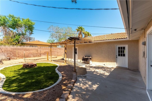 100 Walker Way, Boulder City, NV 89005 - fenced backyard with a patio area