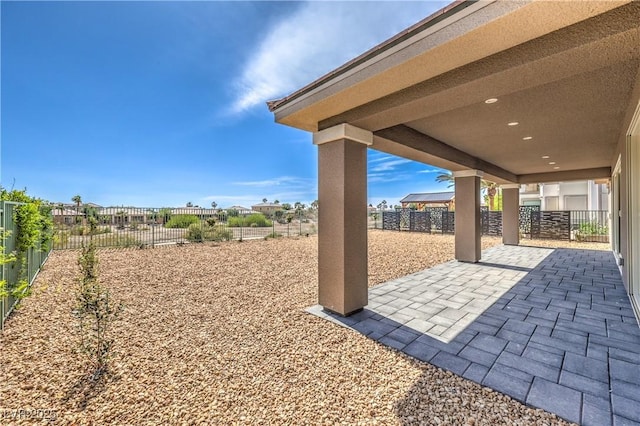 view of patio / terrace featuring a fenced backyard