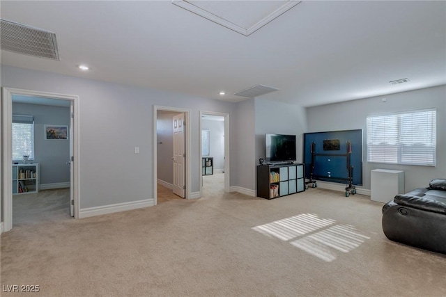 9780 Ziegler Ave, Las Vegas, NV 89148 - living room with carpet, baseboards, and recessed lighting