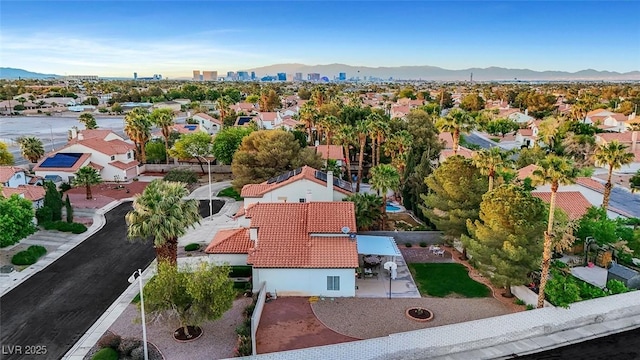 8388 Brad Oaks Cir, Las Vegas, NV 89123 - aerial perspective of suburban area featuring mountains