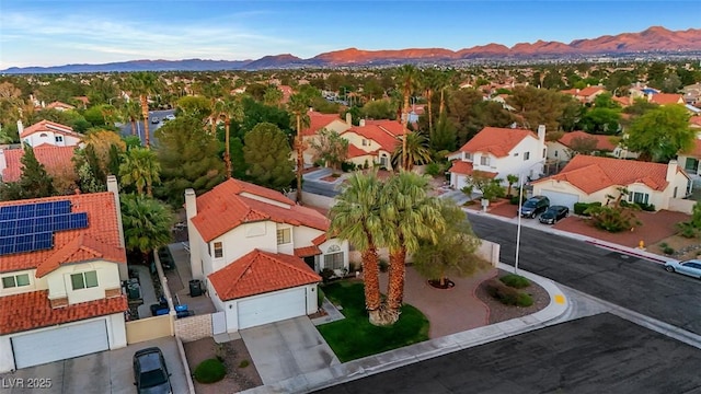 8388 Brad Oaks Cir, Las Vegas, NV 89123 - aerial view of residential area featuring a mountainous background