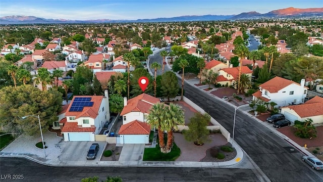 8388 Brad Oaks Cir, Las Vegas, NV 89123 - aerial perspective of suburban area featuring a mountain backdrop