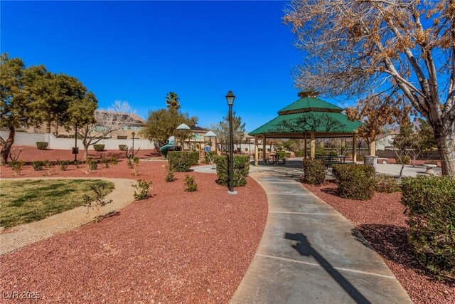 8809 Barium Rock Ave, Las Vegas, NV 89143 - view of community featuring a gazebo
