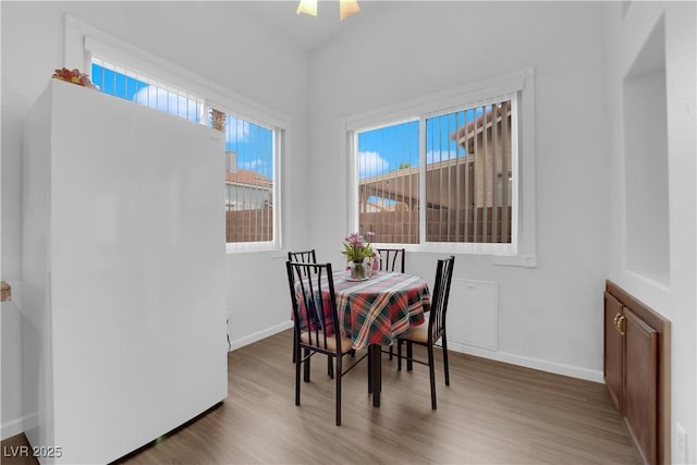 1893 Donnington Ct, Las Vegas, NV 89123 - dining room with wood finished floors and baseboards