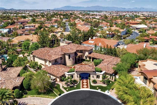 5079 Mountain Top Cir, Las Vegas, NV 89148 - aerial perspective of suburban area featuring a mountain backdrop