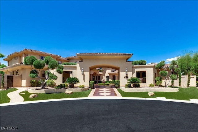 5079 Mountain Top Cir, Las Vegas, NV 89148 - view of front of property with stucco siding and a tiled roof