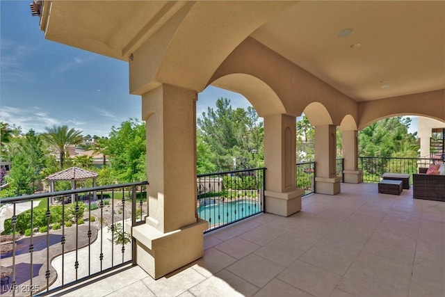 5079 Mountain Top Cir, Las Vegas, NV 89148 - view of patio / terrace featuring a balcony