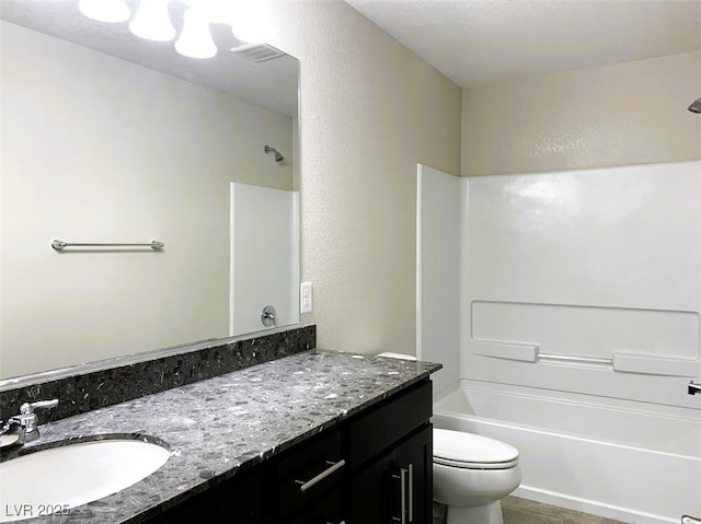 7861 Hamilton Pool Dr, Las Vegas, NV 89113 - full bathroom with vanity, toilet, and shower / bathtub combination