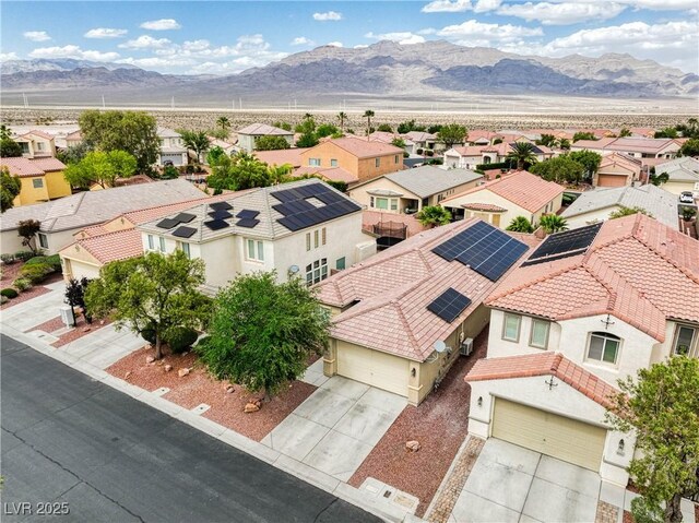 8836 Martin Downs Pl, Las Vegas, NV 89131 - aerial view of residential area featuring mountains