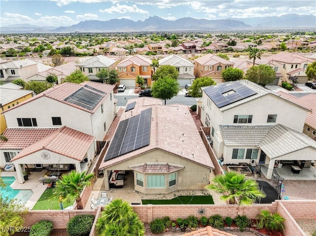 8836 Martin Downs Pl, Las Vegas, NV 89131 - aerial perspective of suburban area with a mountain backdrop