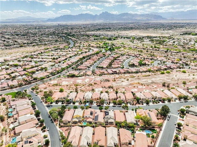 8836 Martin Downs Pl, Las Vegas, NV 89131 - aerial perspective of suburban area with mountains