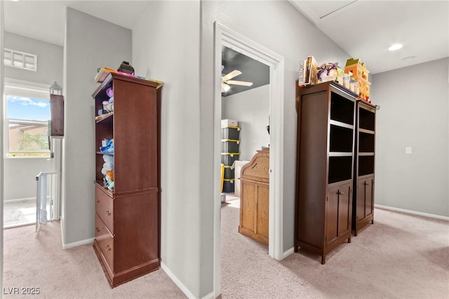 2672 Painted Mist Ct, Las Vegas, NV 89142 - corridor featuring light colored carpet and baseboards