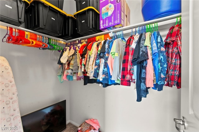 2672 Painted Mist Ct, Las Vegas, NV 89142 - walk in closet featuring carpet flooring