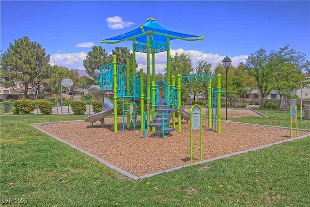 7728 Whispering River St, Las Vegas, NV 89131 - community playground featuring a yard