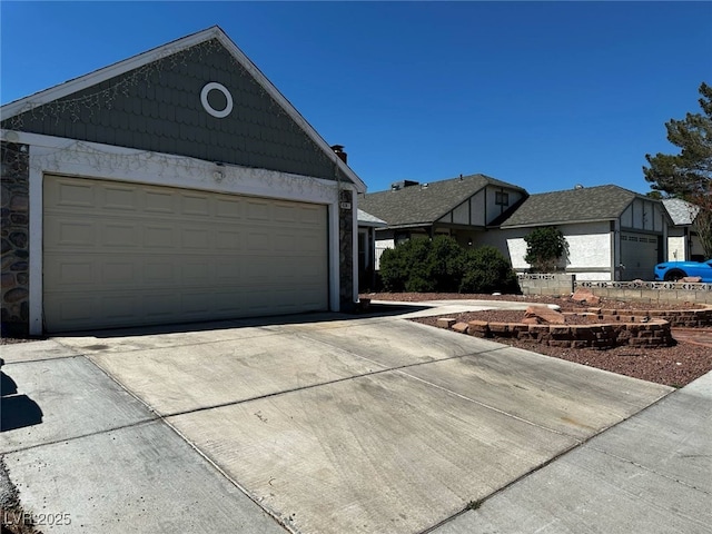 6361 Copperfield Ave, Las Vegas, NV 89108 - view of front of property with concrete driveway and a garage