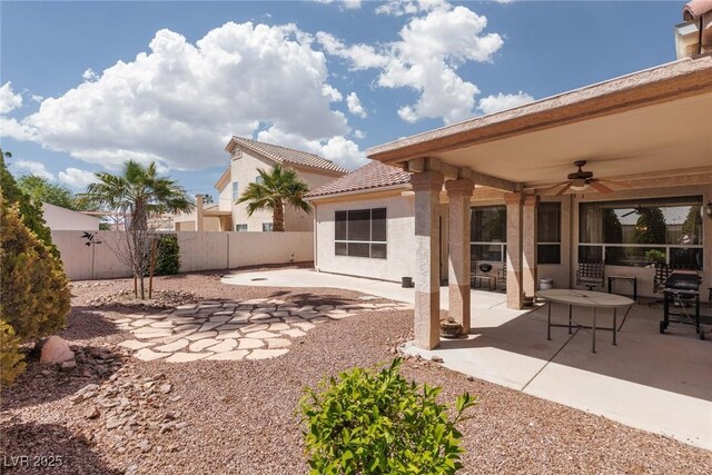 3522 Shonna Way N, Las Vegas, NV 89032 - view of patio / terrace with a ceiling fan