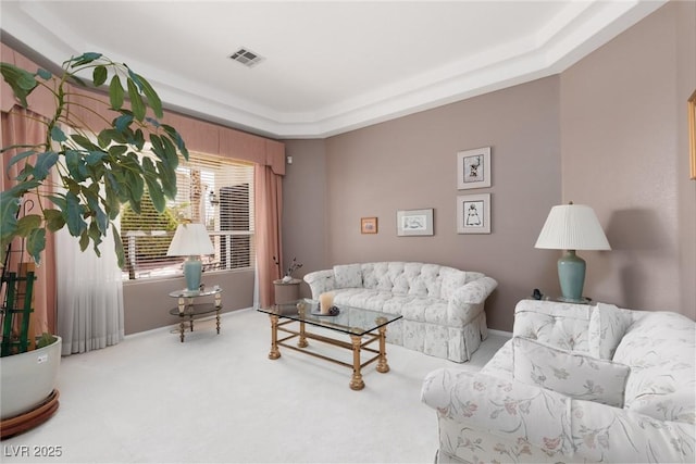 3522 Shonna Way N, Las Vegas, NV 89032 - living area featuring carpet floors and a tray ceiling