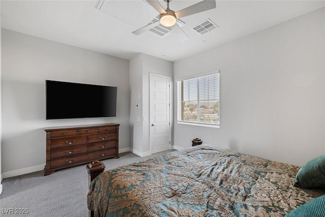 11088 Westcroft Way, Las Vegas, NV 89183 - bedroom featuring light carpet, baseboards, and a ceiling fan