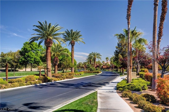 248 Windmill Croft Dr, Las Vegas, NV 89148 - view of asphalt road with curbs and sidewalks