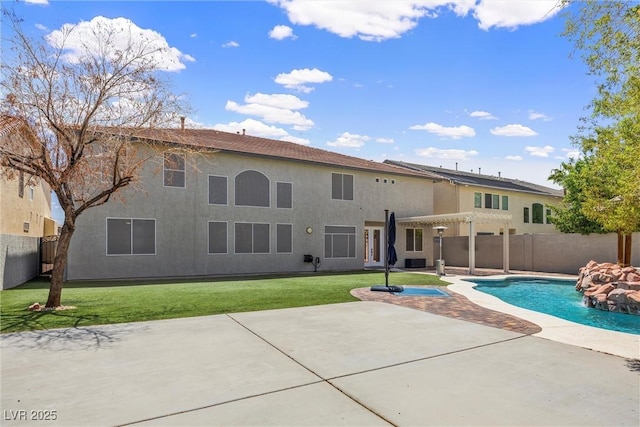 view of pool featuring a patio area and a pergola