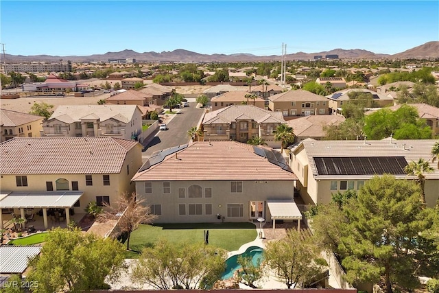 358 Whispering Tree Ave, Las Vegas, NV 89183 - aerial view of residential area with a mountain backdrop